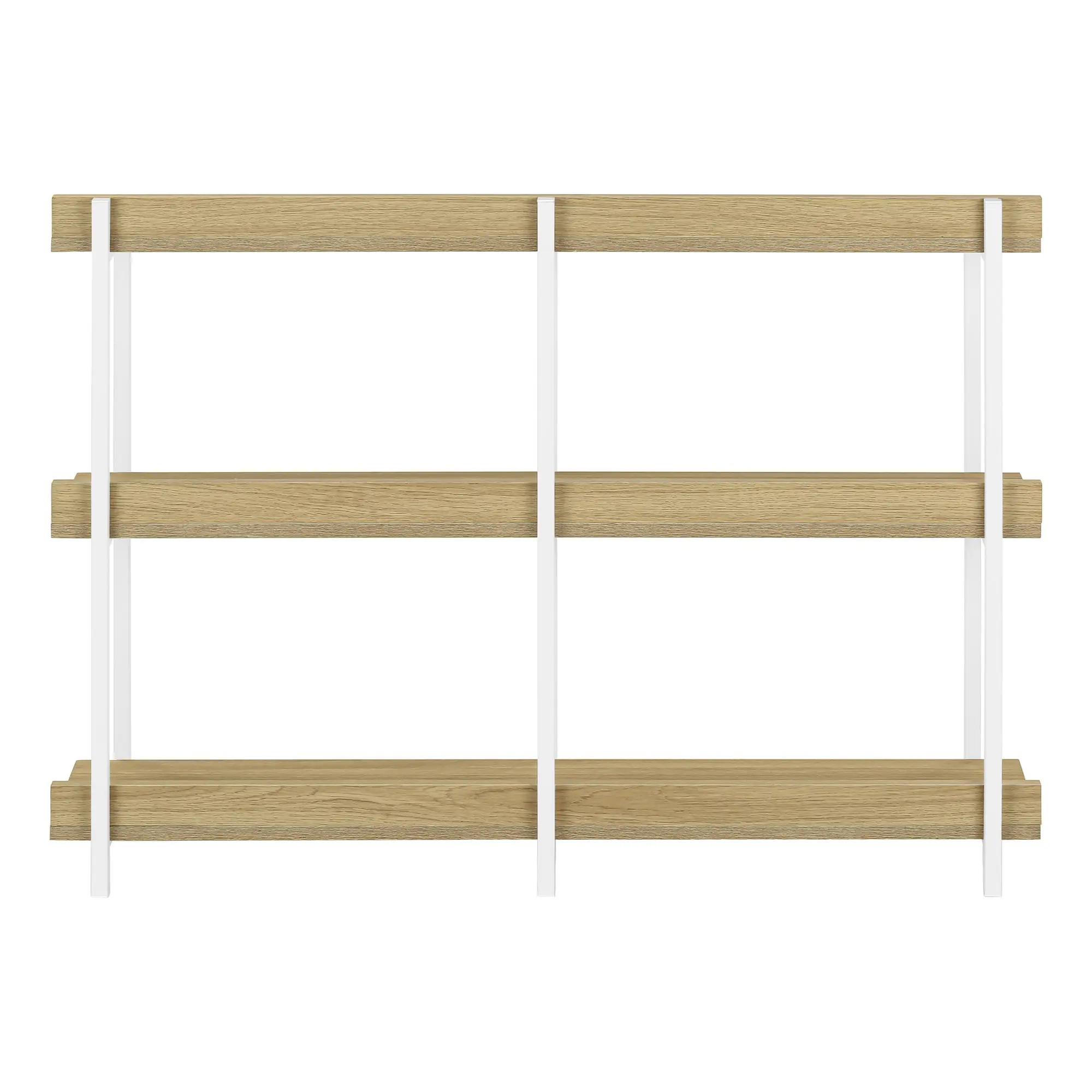 Console Table - 3 Tier / Shelves / Rectangular / Metal Legs - 48