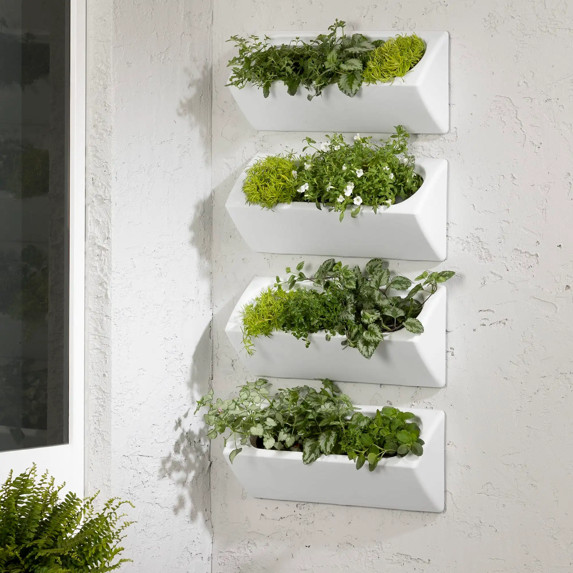 Outdoor Wall Planter - Set Of 4 - Meubles RD